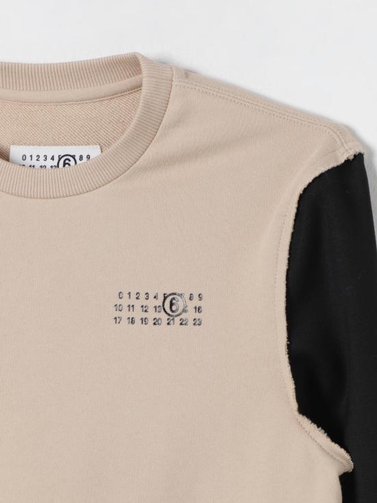 24FW [키즈] MM6 메종마르지엘라 티셔츠 M60677MM03J M6C23 Cream - MM6 MAISON MARGIELA