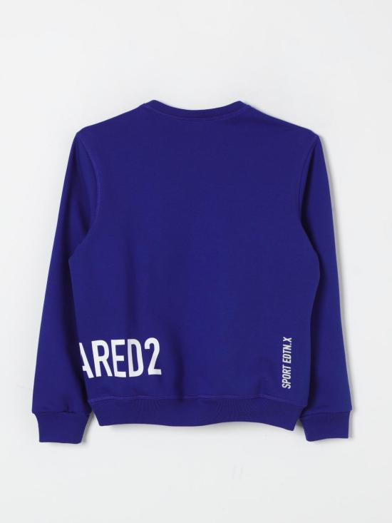 25FW [키즈] 디스퀘어드2 트레이닝 상의 DQ2538D0094 DQ879 Royal Blue - DSQUARED2