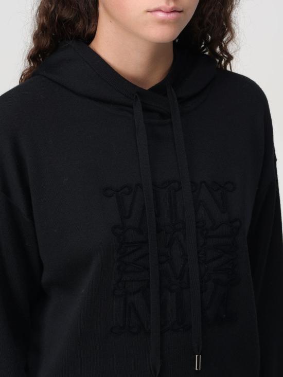 24FW 막스마라 후드 티셔츠 2421366262600 007 Black - MAX MARA