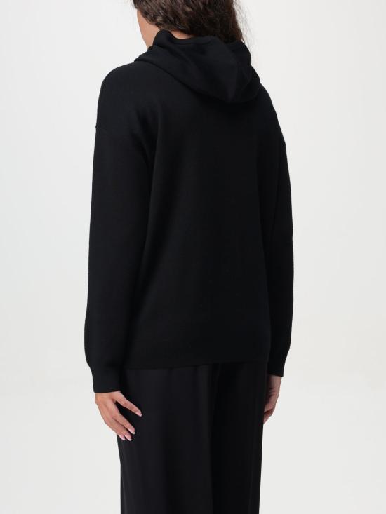 24FW 막스마라 후드 티셔츠 2421366262600 007 Black - MAX MARA