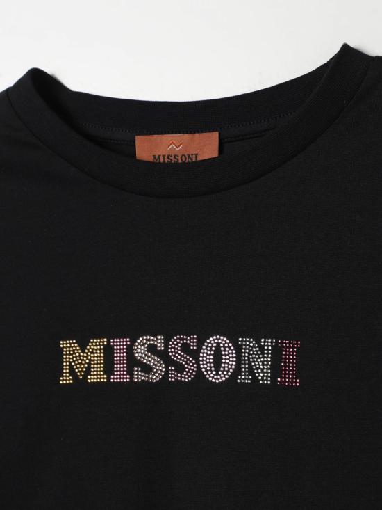  [키즈] 미소니 티셔츠 MV8A51J0177 930 Black - MISSONI