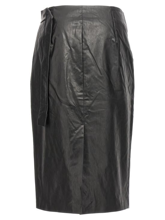  카슬 미디 스커트 R29100001 Black - KASSL