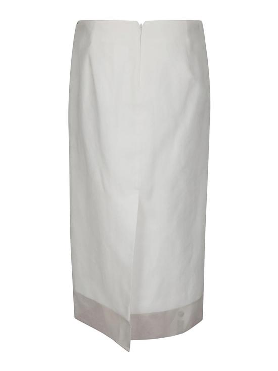 24FW 스포트막스 미디 스커트 241E15 White - SPORTMAX