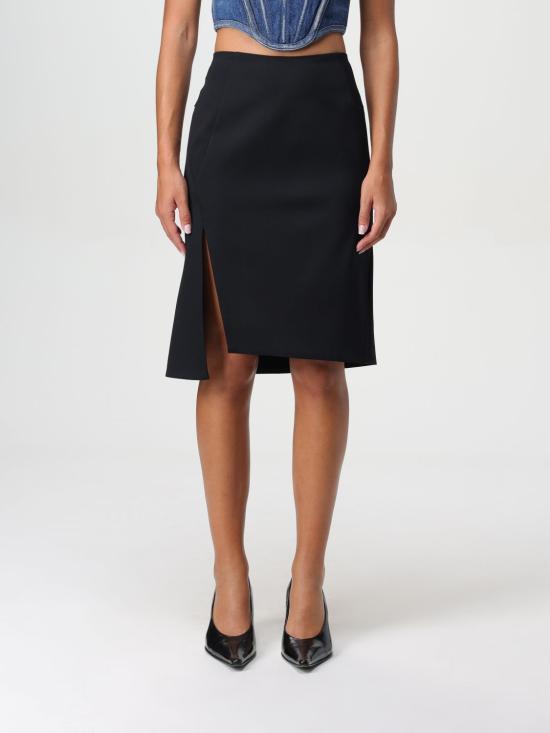 25FW 베르사체 미디 스커트 10157041A04649 1B000 Black