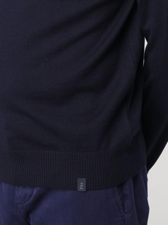 25FW 페이 터틀넥 NMMC1492440CQT U807 Navy - FAY