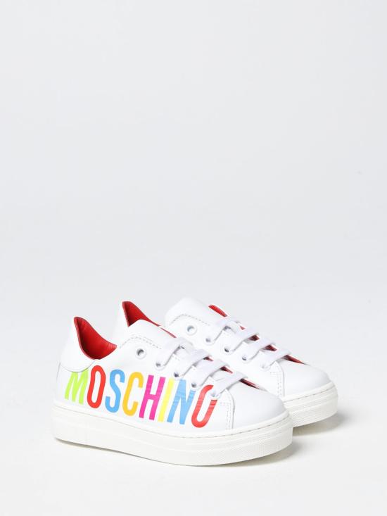 25FW [키즈] 모스키노 스니커즈 74423 1 White - MOSCHINO