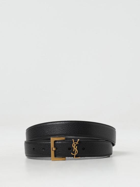 26SS 생로랑 모노그램 벨트 634440DTI0W 1000 Black