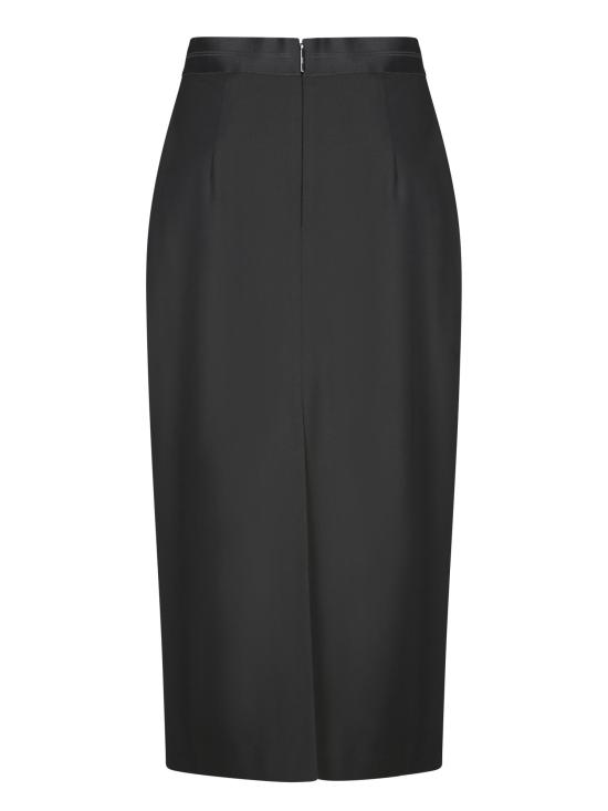 24FW 엠에스지엠 미디 스커트 3741MDD23 247506 99 BLACK - MSGM