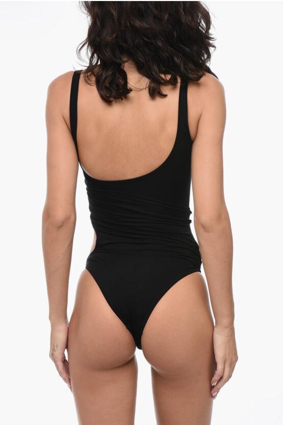  오프화이트 원피스 수영복 OWFC014F23 JER001 1000 Black - OFF WHITE