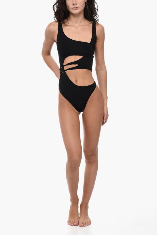  오프화이트 원피스 수영복 OWFC014F23 JER001 1000 Black - OFF WHITE