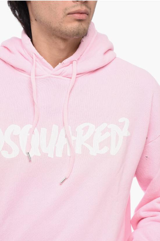  디스퀘어드2 후드 티셔츠 S71GU0608 S25140 242 Pink - DSQUARED2