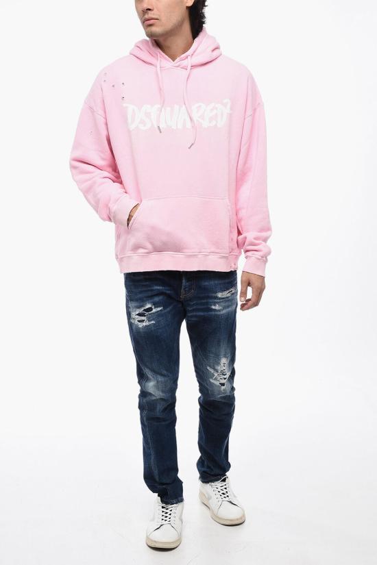  디스퀘어드2 후드 티셔츠 S71GU0608 S25140 242 Pink - DSQUARED2