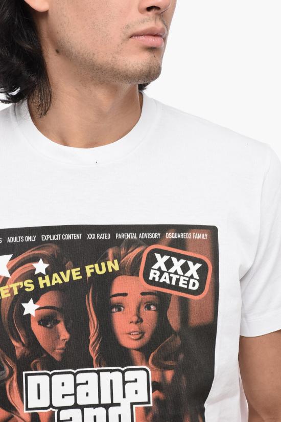  디스퀘어드2 반팔 티셔츠 S71GD1337 S23009 100 White - DSQUARED2