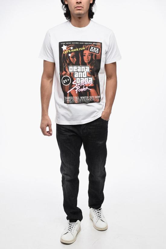  디스퀘어드2 반팔 티셔츠 S71GD1337 S23009 100 White - DSQUARED2