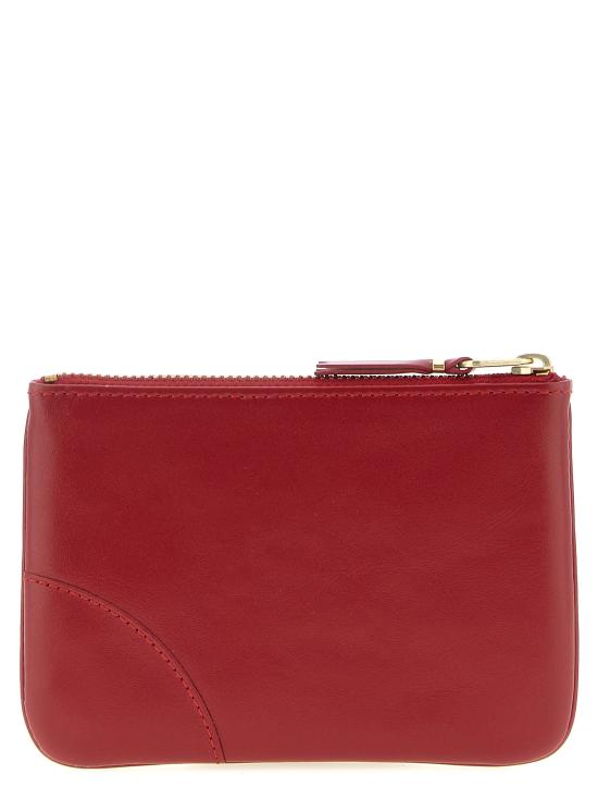 26SS 꼼데가르송 클래식 레더 라인 파우치 SA8100RED - COMME DES GARCONS