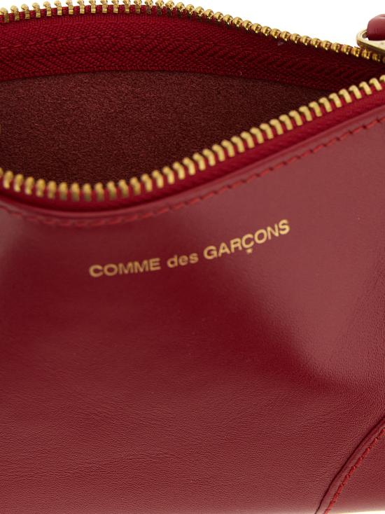26SS 꼼데가르송 클래식 레더 라인 파우치 SA8100RED - COMME DES GARCONS