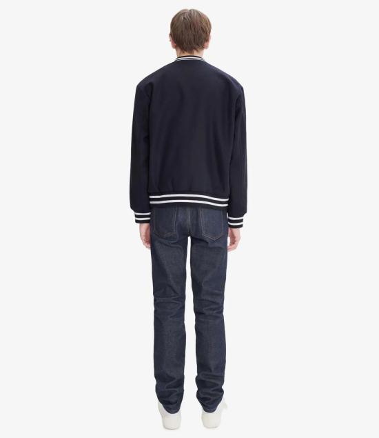 24FW 아페쎄 봄버 자켓 WOANW M02974 HEATHER DARK BLUE - A.P.C.