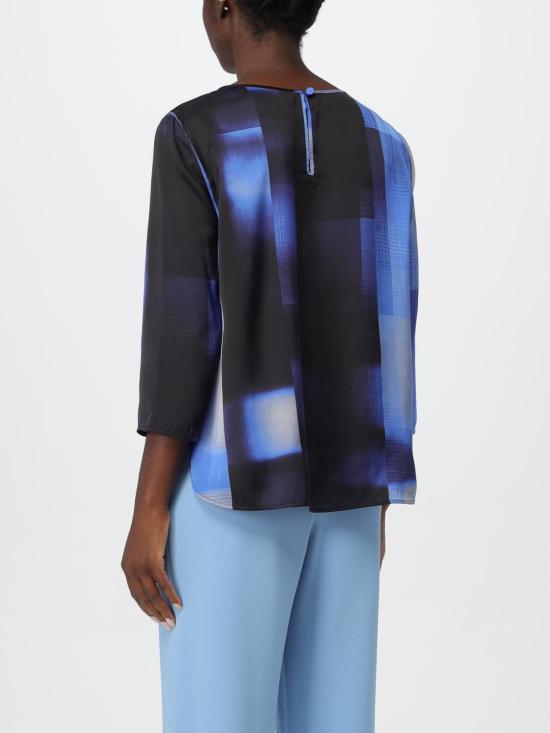 24FW 엠포리오 아르마니 블라우스 EW000292TE11176 MB013 Blue - EMPORIO ARMANI