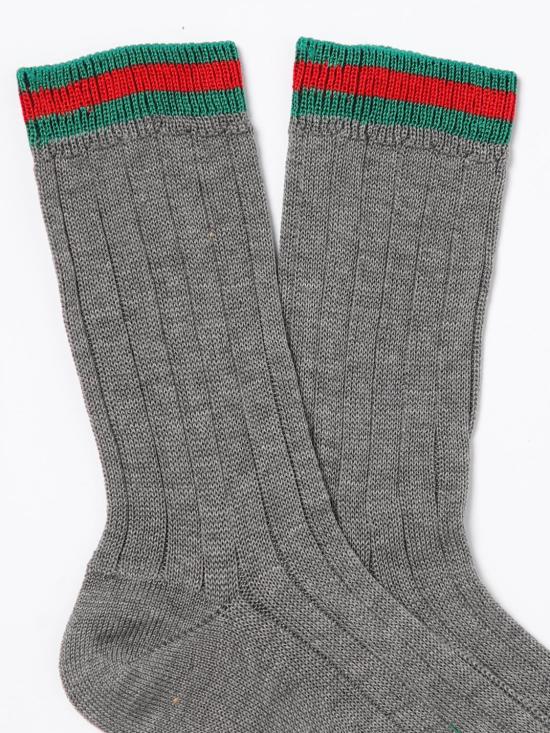 24FW [키즈] 구찌 발목 양말 7507754K026 1166 Grey - GUCCI