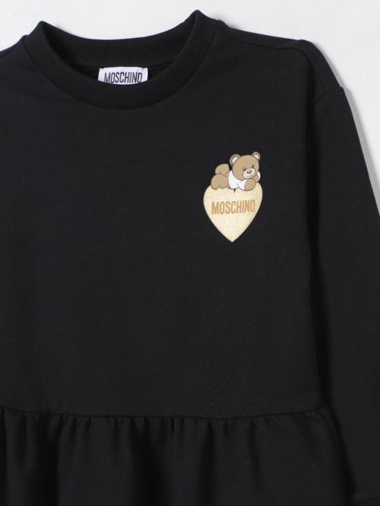 25FW [키즈] 모스키노 원피스 HDV0FDLDA16 60100 Black - MOSCHINO