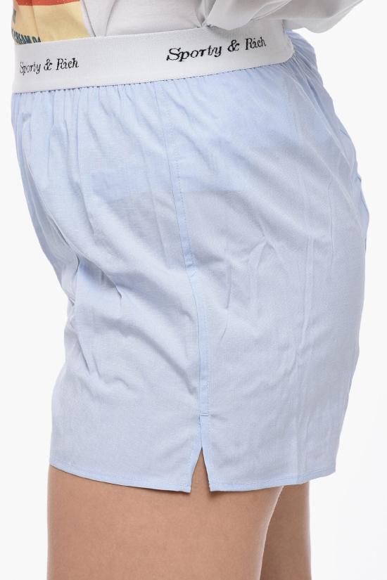  스포티앤리치 숏팬츠 BO421LBCO LB Blue - SPORTY & RICH