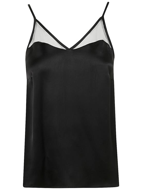  트윈세트 민소매 티셔츠 242TT2053 00006 BLACK