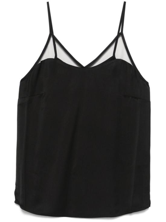  트윈세트 민소매 티셔츠 242TT2053 00006 BLACK - TWINSET