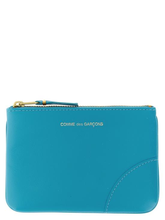 26FW 꼼데가르송 클래식 레더 라인 파우치 SA8100BLUE Light Blue
