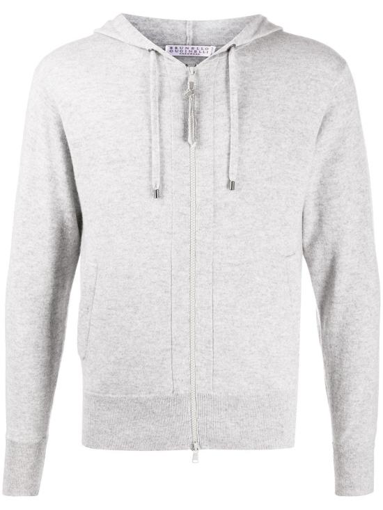  브루넬로 쿠치넬리 후드 티셔츠 M12169106 C072 Grey