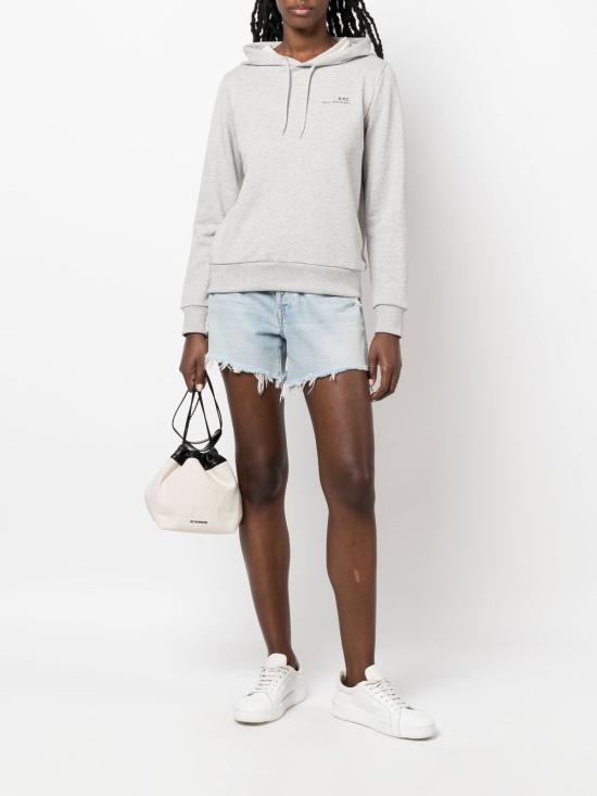  아페쎄 후드 티셔츠 COFBQF27674 PLB Grey - A.P.C.