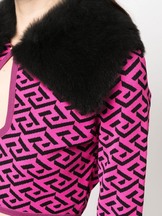  베르사체 가디건 1004358 1A040641PF00 Fuchsia - VERSACE