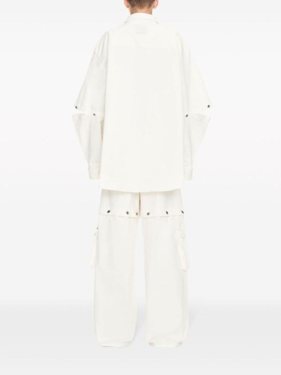  오프화이트 긴팔 셔츠 OMYD059S24DEN001 0202 White - OFF WHITE