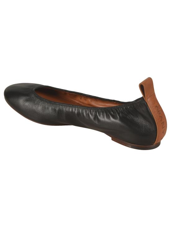  랑방 플랫 슈즈 FW BAMB02 NAPA P24 10 Black - LANVIN