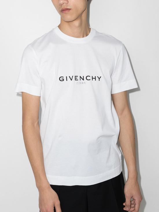  지방시 반팔 티셔츠 BM71653Y6B 100 White - GIVENCHY