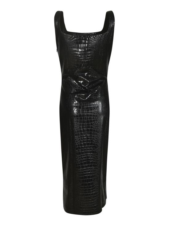  키아라보니 미디 원피스 ABCRETAWFK EP 37 Black - CHIARA BONI