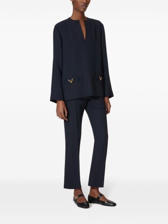 24FW 발렌티노 가라바니 블라우스 5B3AB6K0 1MM598 Blue - VALENTINO GARAVANI