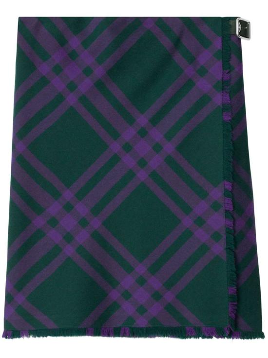  버버리 체크 울 미디 킬트 스커트  8078013 GL6B7984