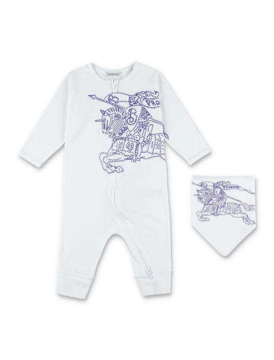 24FW [주니어] 버버리 오버롤 8093020 A1464 Bianco