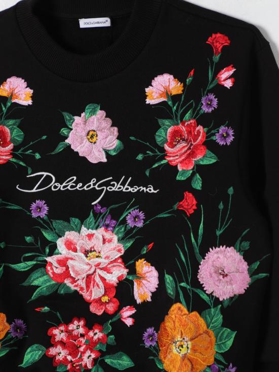 24FW [키즈] 돌체앤가바나 트레이닝 상의 L5JWAWG7N2S N0000 Black - DOLCE & GABBANA