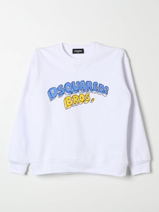 25FW [키즈] 디스퀘어드2 트레이닝 상의 DQ2467D0094 DQ100 White