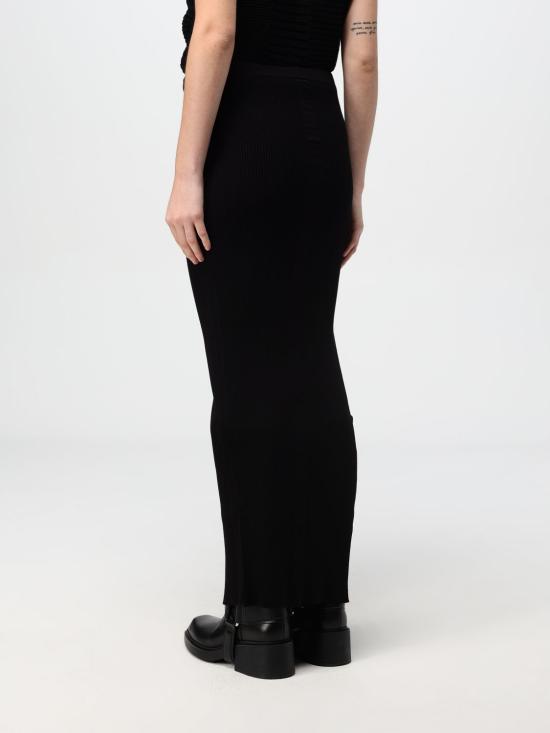 24FW 릭 오웬스 롱 스커트 RP02D3634RIBVI 09 Black - RICK OWENS