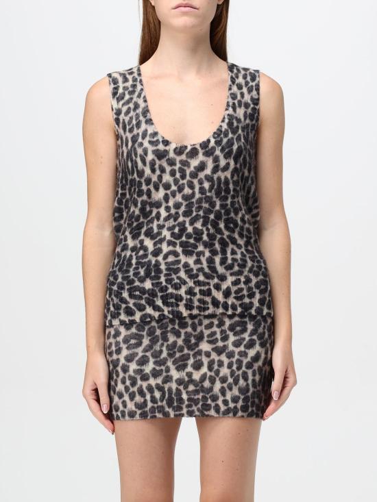 25FW 블루마린 민소매 티셔츠 2M496A M5529 Brown