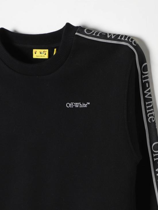 24FW [키즈] 오프화이트 키즈 트레이닝 상의 OBBA007F24FLE0011001 Black - OFF WHITE