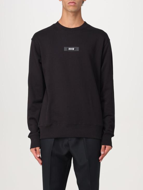 24FW 베르사체 긴팔 티셔츠 77GAI3R3F0002 899 Black