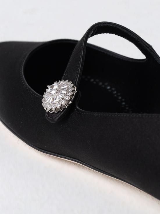  마놀로 블라닉 플랫 슈즈 3242854 0015 Black - MANOLO BLAHNIK