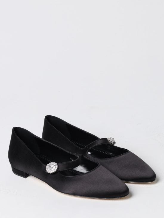  마놀로 블라닉 플랫 슈즈 3242854 0015 Black - MANOLO BLAHNIK