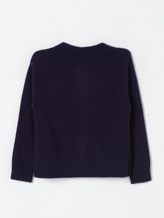 25FW [키즈] 모나리자 가디건 17D8024090 056D Blue - MONNALISA