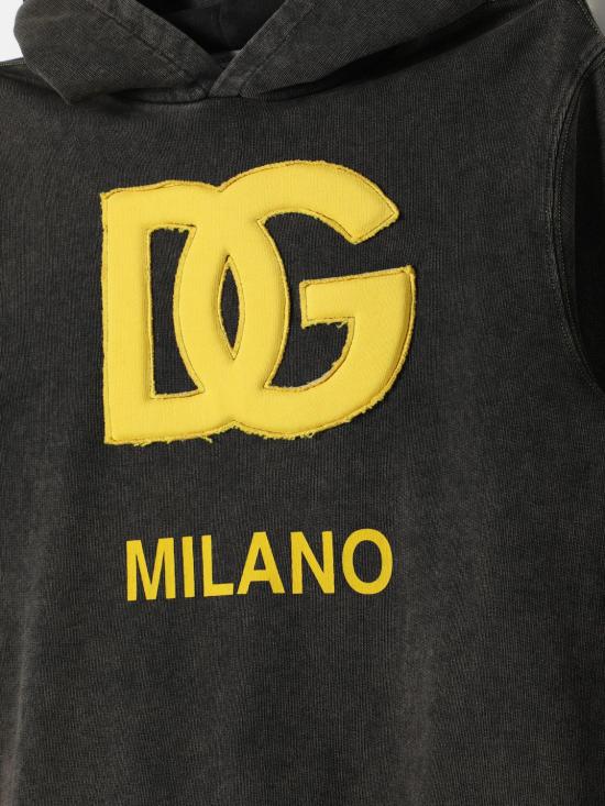 25FW [키즈] 돌체앤가바나 트레이닝 상의 L4JWFJG7N3Z N0000 Black - DOLCE & GABBANA