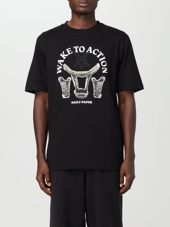  데일리 페이퍼 반팔 티셔츠 2321203 Black