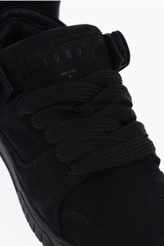  1989 스튜디오 뮬/슬리퍼 D07102 24476101 BLACK NUBUCK LOW TOP Black - 1989 STUDIO